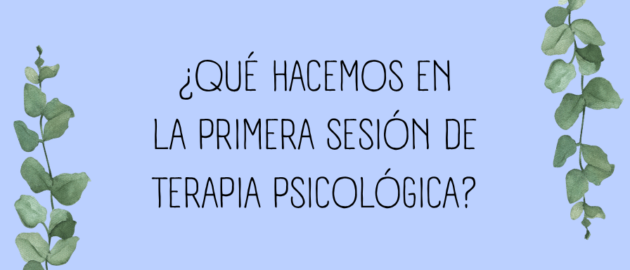 ¿Qué hacemos en la primera sesión de terapia psicológica?