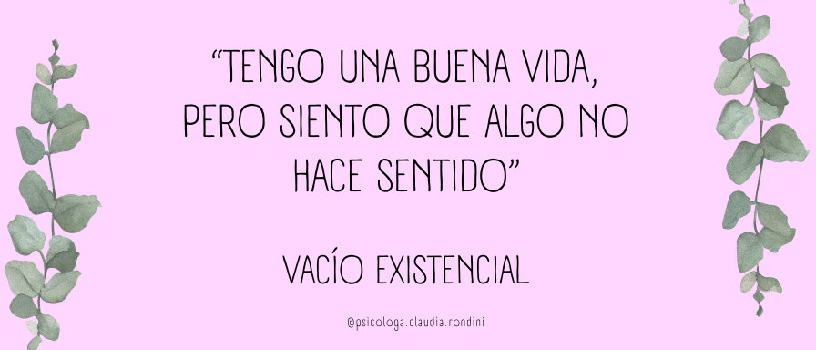 Tengo una buena vida, pero siento que algo no hace sentido