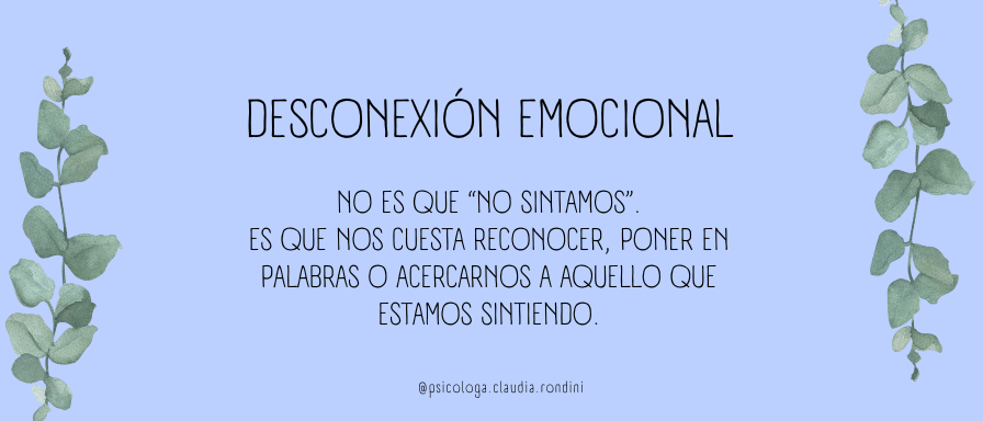 Desconexión emocional